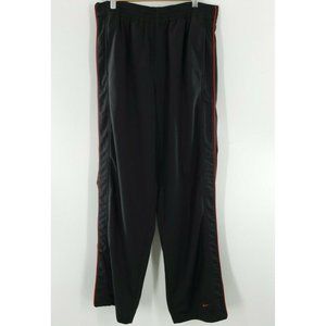Nike Mens Black Athletic Pants With Clasp/Snap Buttons‎ Size S